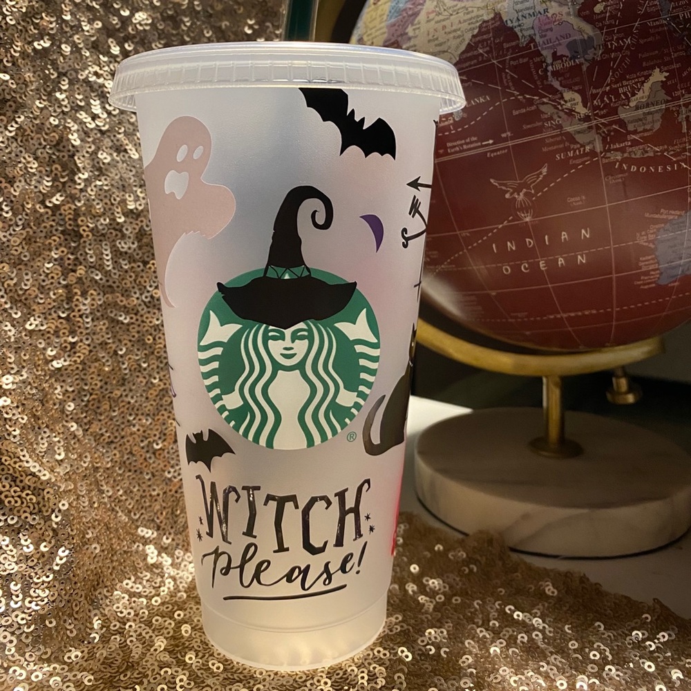 Halloween custom Starbucks Cup